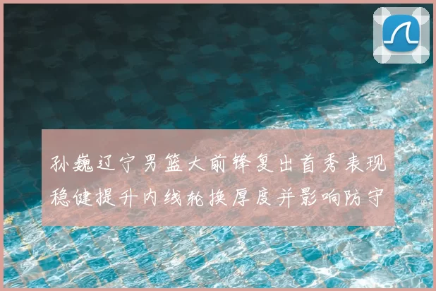 孙巍辽宁男篮大前锋复出首秀表现稳健提升内线轮换厚度并影响防守端